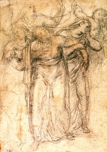 Study of Women Mourning by Michanelangelo Buonarroti