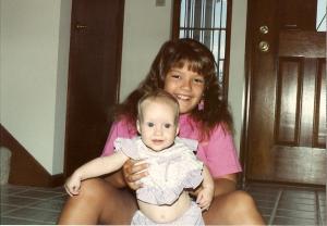 with baby Katie Crossman